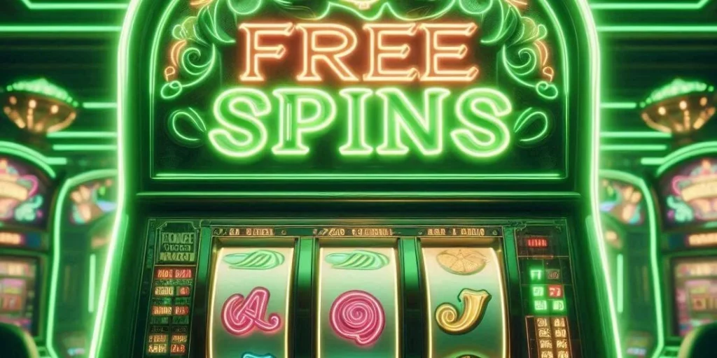 free spin on a slot machine